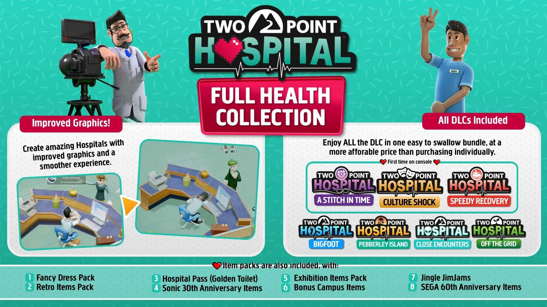 Two Point Hospital: Full Health Collection Out On Nintendo Switch 2 This Month