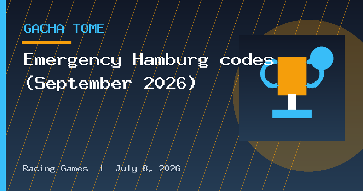 Emergency Hamburg codes (September 2026)
