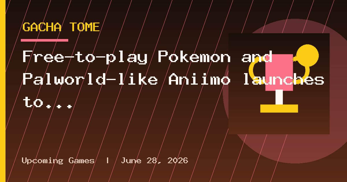 Free-to-play Pokemon and Palworld-like Aniimo launches to "Mixed" Steam reviews