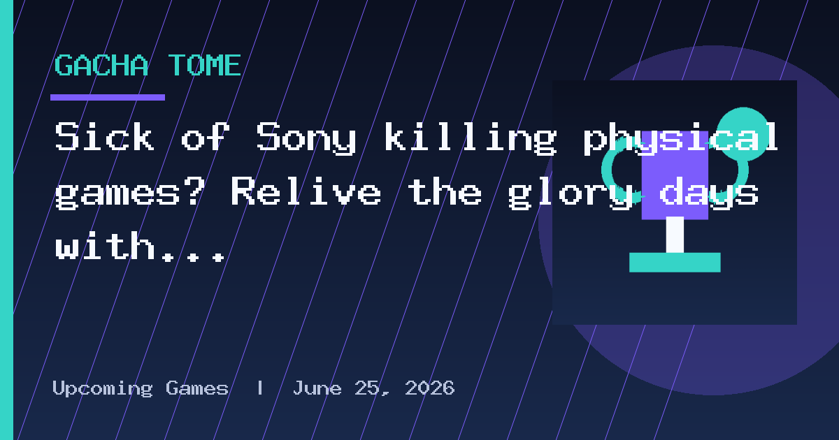 Sick of Sony killing physical games? Relive the glory days with a PlayStation 3