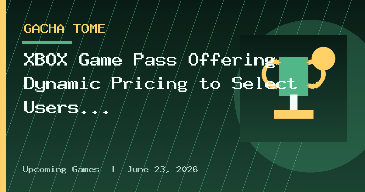 XBOX Game Pass Offering Dynamic Pricing to Select Users